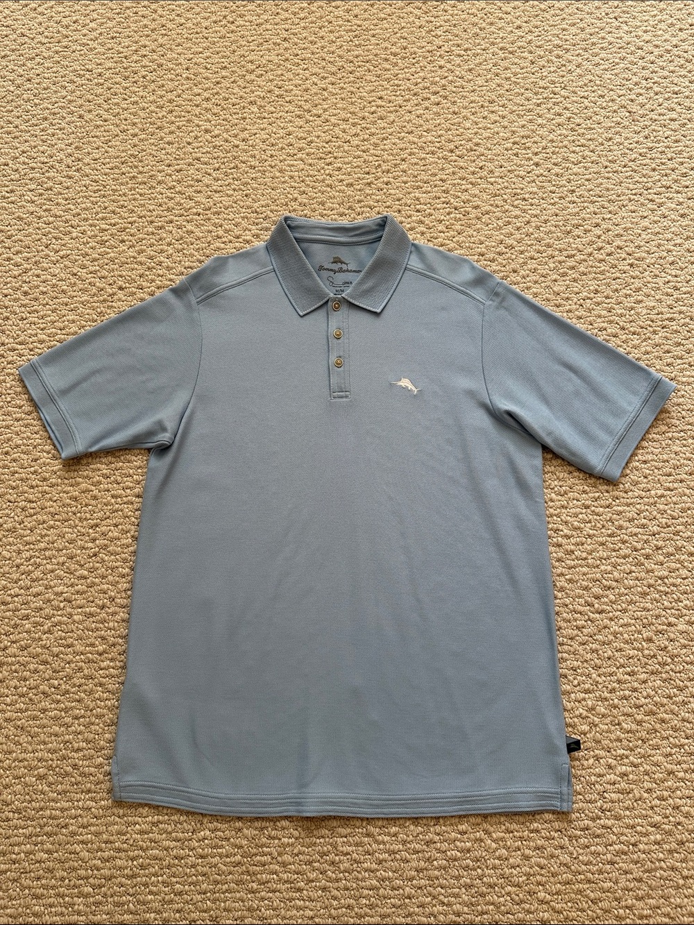 Tommy Bahama Light Blue Polo Shirt with Embroidered Logo